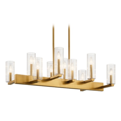 Kichler Lighting Cleara 10-Light Fox Gold Chandelier by Kichler Lighting 44316FXG