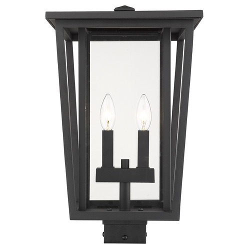 Z-Lite Seoul Black Post Light by Z-Lite 571PHBS-BK