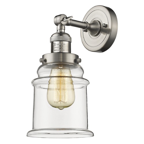 Canton Brushed Satin Nickel Sconce by Innovations Lighting