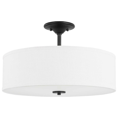 Progress Lighting Inspire Graphite Semi-Flushmount Light