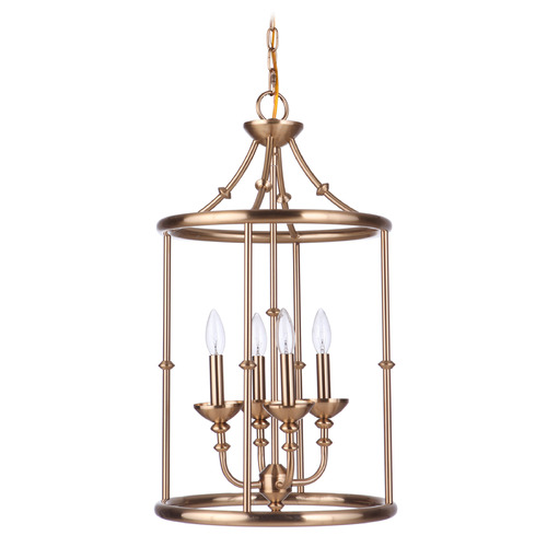 Marlowe Satin Brass Pendant by Craftmade Lighting