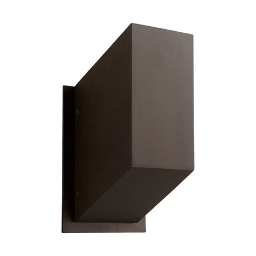 Uno Small Outdoor LED Wall Light in Oiled Bronze by Oxygen Lighting