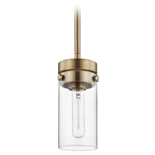 Intersection Mini Pendant in Burnished Brass by Nuvo Lighting