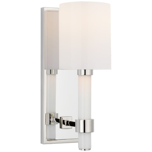 Visual Comfort Signature Collection Suzanne Kasler Maribelle Sconce in Polished Nickel by Visual Comfort Signature SK2450PNWG