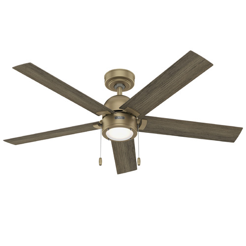 Hunter Fan Company Erling Luxe Gold LED Ceiling Fan with Light