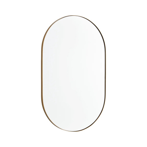 Capsule 20 x 32-Inch Mirror in Gold by Quorum Lighting