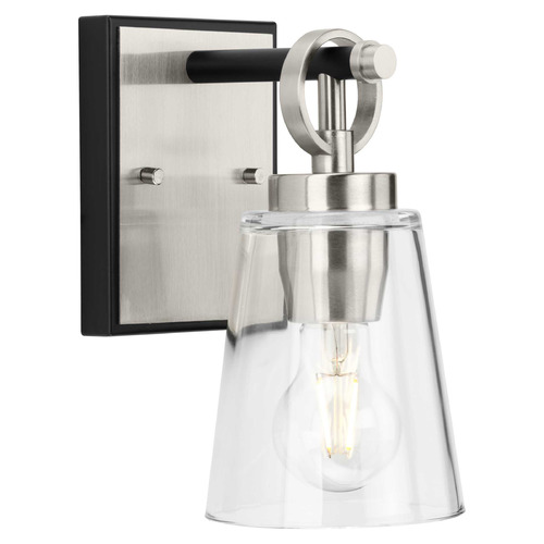 Progress Lighting Cowan 1-Light Brushed Nickel Bath Vanity Light
