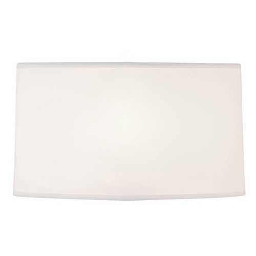 Large White Oval Linen Shade