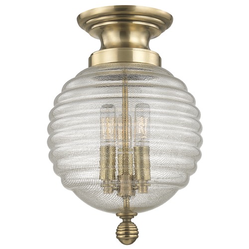 Hudson Valley Lighting Coolidge 3-Light Flush Mount in Aged Brass by Hudson Valley Lighting 3200-AGB