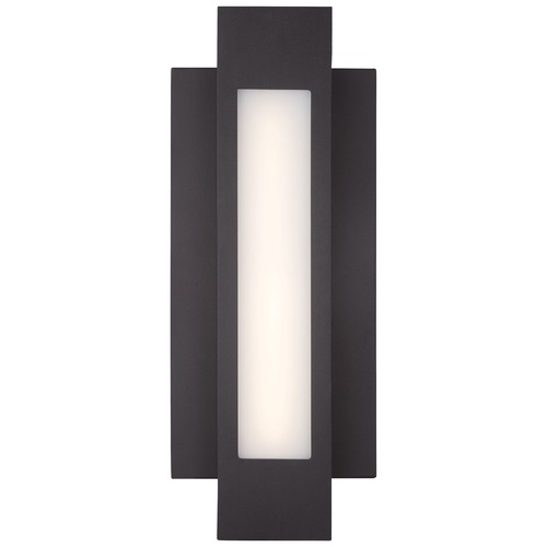 Insert LED Outdoor Wall Light in Pebble Bronze by George Kovacs