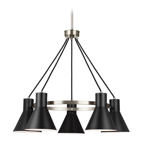 Towner Chandelier in Brushed Nickel by Generation Lighting