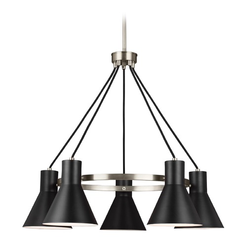 Generation Lighting Towner Chandelier in Brushed Nickel by Generation Lighting 3141305-962