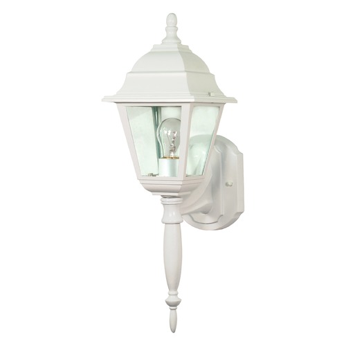 Briton White Outdoor Wall Light by Nuvo Lighting