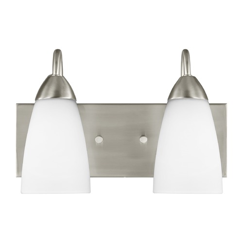 Seville Brushed Nickel Bathroom Light by Generation Lighting