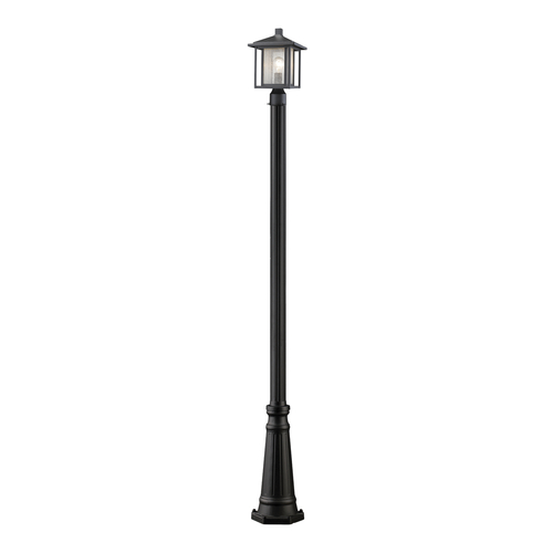Z-Lite Aspen Black Post Light by Z-Lite 554PHM-519P-BK