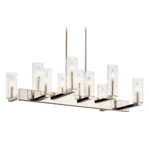 Kichler Lighting Cleara 10-Light Polished Nickel Chandelier by Kichler Lighting 44316PN