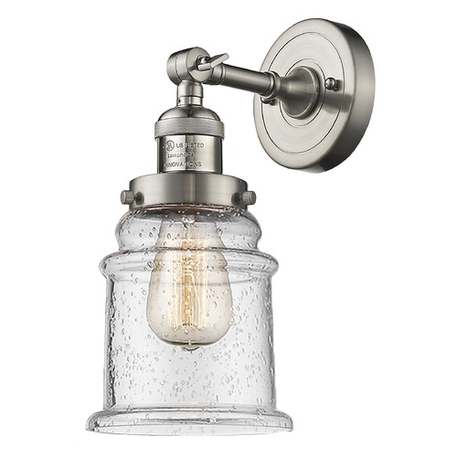 Canton Brushed Satin Nickel Sconce by Innovations Lighting