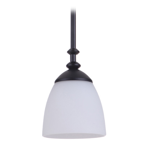 Craftmade Lighting Marlowe Flat Black Mini Pendant by Craftmade Lighting 53791-FB