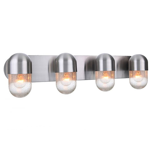 Craftmade Lighting Pill Brushed Polished Nickel Bathroom Light by Craftmade Lighting 55004-BNK