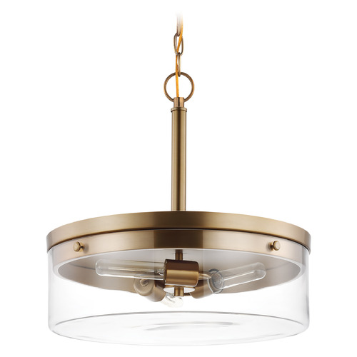 Nuvo Lighting Intersection 3-Light Pendant in Burnished Brass by Nuvo Lighting 60-7530