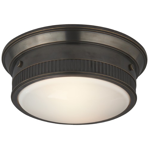 Thomas OBrien Calliope Marine Flush Mount in Bronze by Visual Comfort Signature
