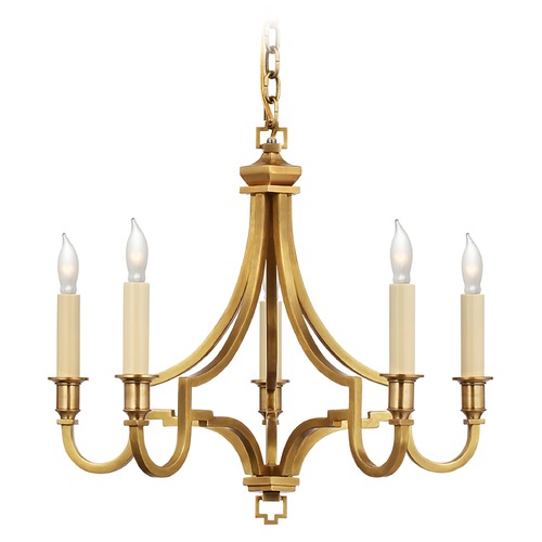 E.F. Chapman Mykonos Chandelier in Antique Brass by Visual Comfort Signature