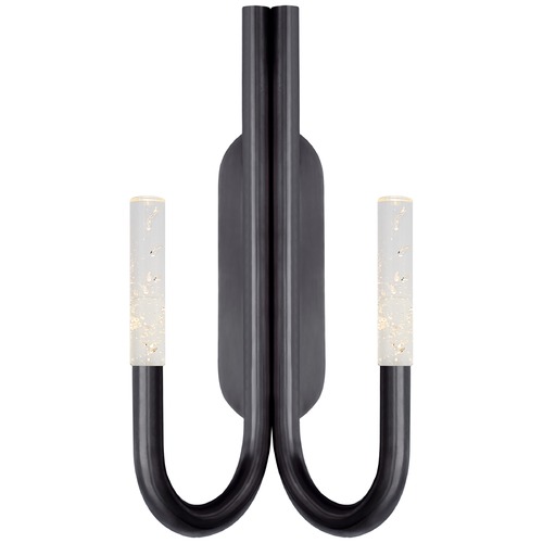 Kelly Wearstler Rousseau Double Sconce in Bronze by Visual Comfort Signature