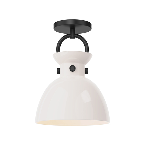 Alora Lighting Waldo Matte Black Semi-Flushmount Light