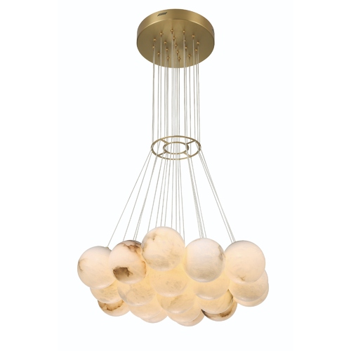 Eurofase Lighting Kepler 19-Light LED Chandelier in Gold by Eurofase 46914-019