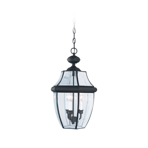 Generation Lighting Lancaster Outdoor Hanging Light in Black by Generation Lighting 6039-12