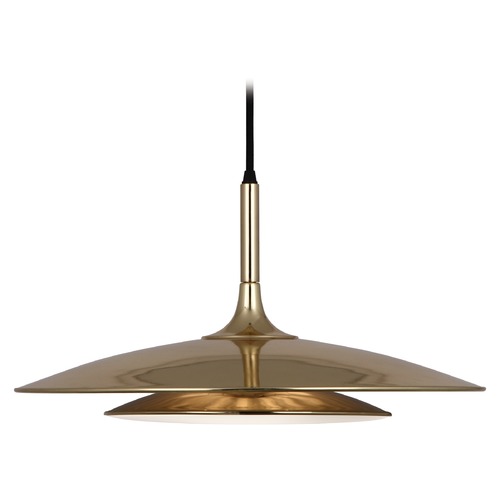 Robert Abbey Lighting Axiom Polished Gold Pendant by Robert Abbey 3390