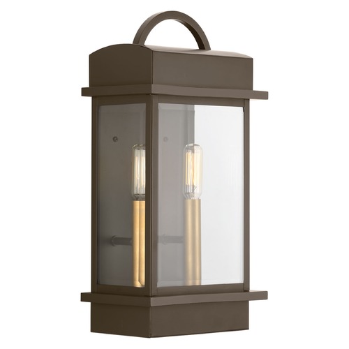 Santee Antique Bronze Outdoor Wall Light by Progress Lighting
