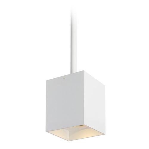 Exo 6 3000K 12-Inch 20-Degree LED Pendant in White & White by VC Modern