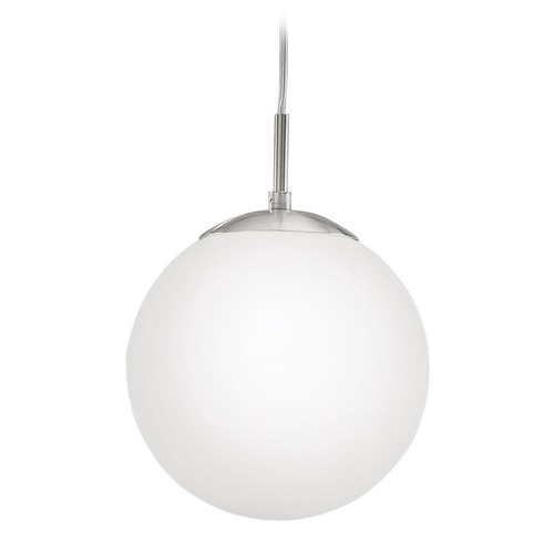 Eglo Lighting Eglo Rondo Matte Nickel Mini-Pendant Light with Globe Shade 85261A