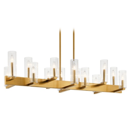 Kichler Lighting Cleara 14-Light Fox Gold Chandelier by Kichler Lighting 44317FXG