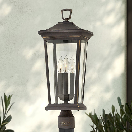 Bromley 22.75-Inch Oil Rubbed Bronze LED Post Light by Hinkley Lighting