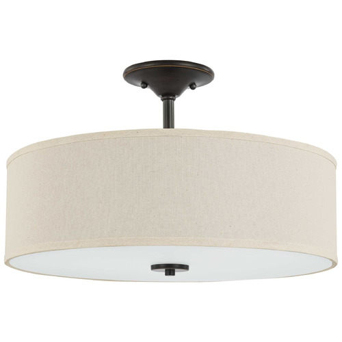 Progress Lighting Inspire Antique Bronze Semi-Flushmount Light