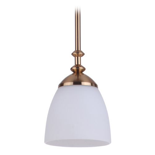 Marlowe Satin Brass Mini Pendant by Craftmade Lighting