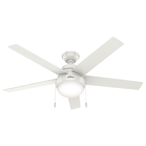 52-Inch Anslee Fan in Fresh White by Hunter Fan Company