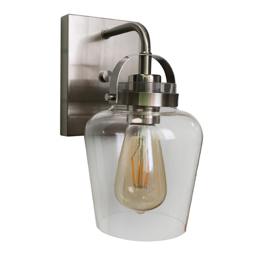 Trystan Brushed Polished Nickel Sconce by Craftmade Lighting
