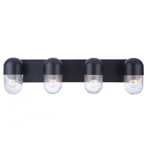 Craftmade Lighting Pill Flat Black Bathroom Light by Craftmade Lighting 55004-FB