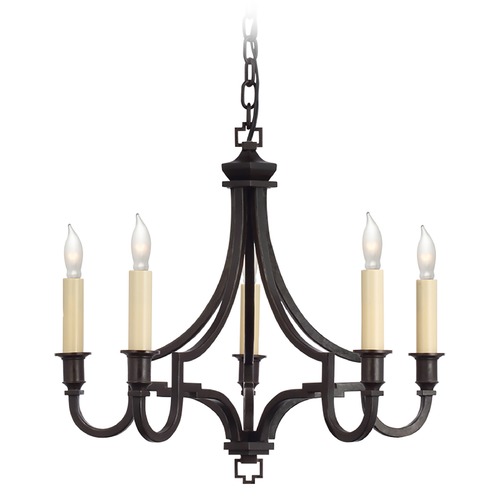 Visual Comfort Signature Collection E.F. Chapman Mykonos Chandelier in Aged Iron by Visual Comfort Signature CHC5560AI