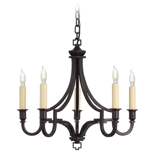 E.F. Chapman Mykonos Chandelier in Aged Iron by Visual Comfort Signature