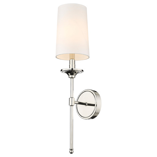 Emily Polished Nickel Sconce by Z-Lite