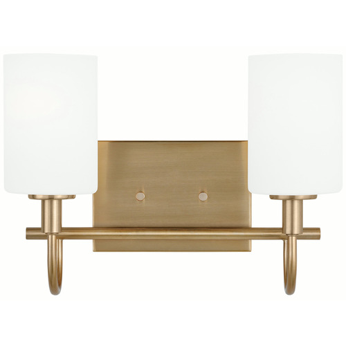 Visual Comfort Studio Collection Oak Moore Satin Brass Bathroom Light