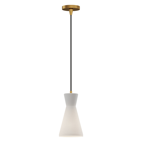 Alora Lighting Alora Lighting Betty Aged Gold Mini-Pendant Light with Conical Shade PD473706AGOP