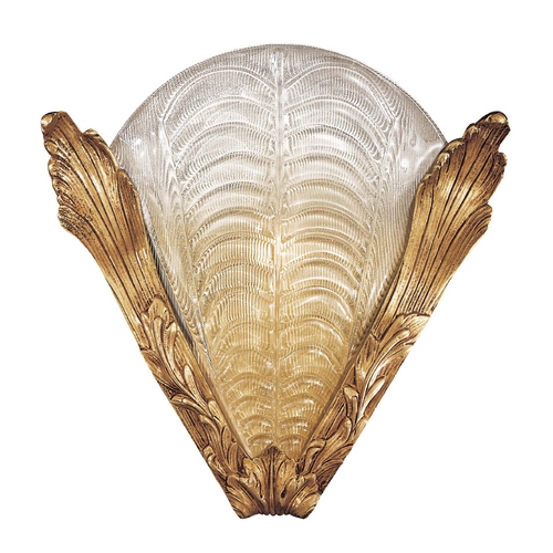 Sconce Wall Light with Gold Glass in French Gold by Metropolitan Lighting