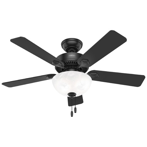 Hunter Fan Company Swanson Matte Black LED Ceiling Fan with Light