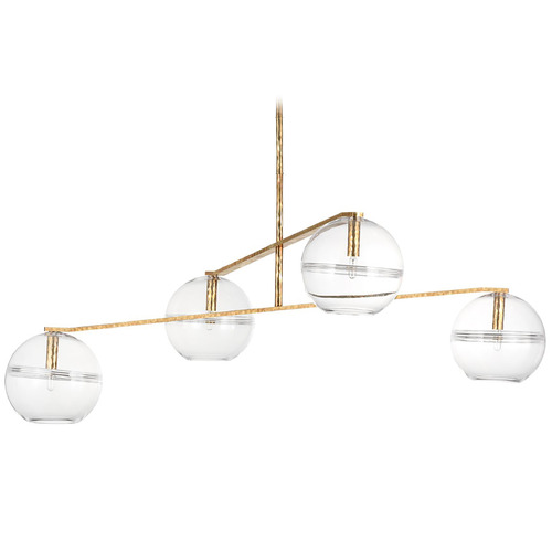 Visual Comfort Modern Collection Sean Lavin Lowing Polished Antique Brass LED Chandelier