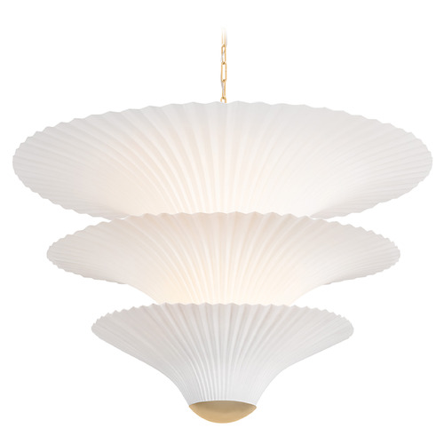 Corbett Lighting Belluno Vintage Gold Leaf LED Chandelier